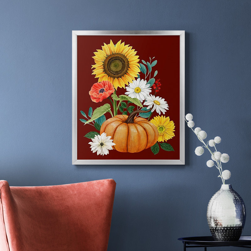 «Beautiful Fall II», toile encadrée de qualité supérieure - prête à être accrochée, Argent, H 24 po x l 20 po