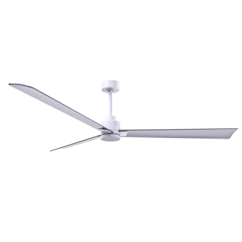 Alessandra 72'' Ceiling Fan, Matte White, Brushed Nickel