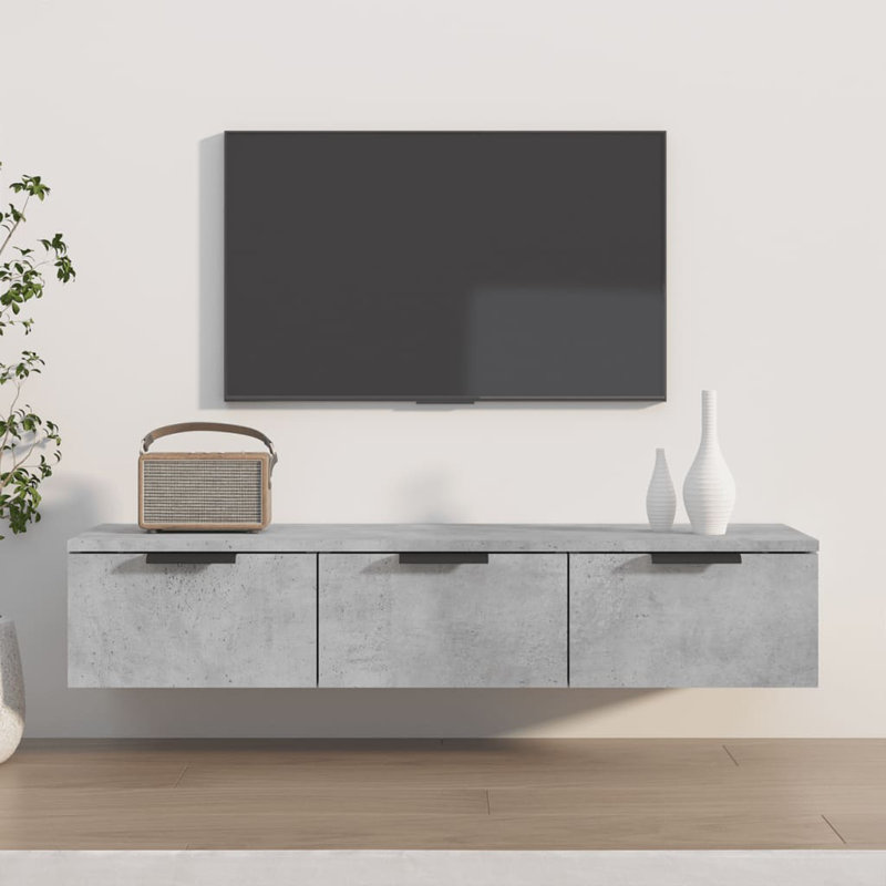 Ivenson Unfinished TV Stand, Light Grey