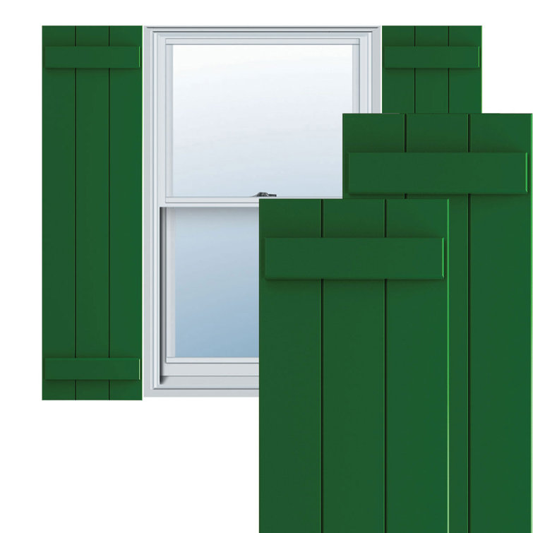 True Fit PVC Three Board Joined Board-n-Batten Shutters