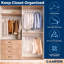 Cintres de qualité supérieure - Conception mince et compacte, plastique léger et durable avec rainures d'épaule intelligentes, utilisation polyvalente pour organiser la lessive, les manteaux et les vêtements-1382394666-1382394667