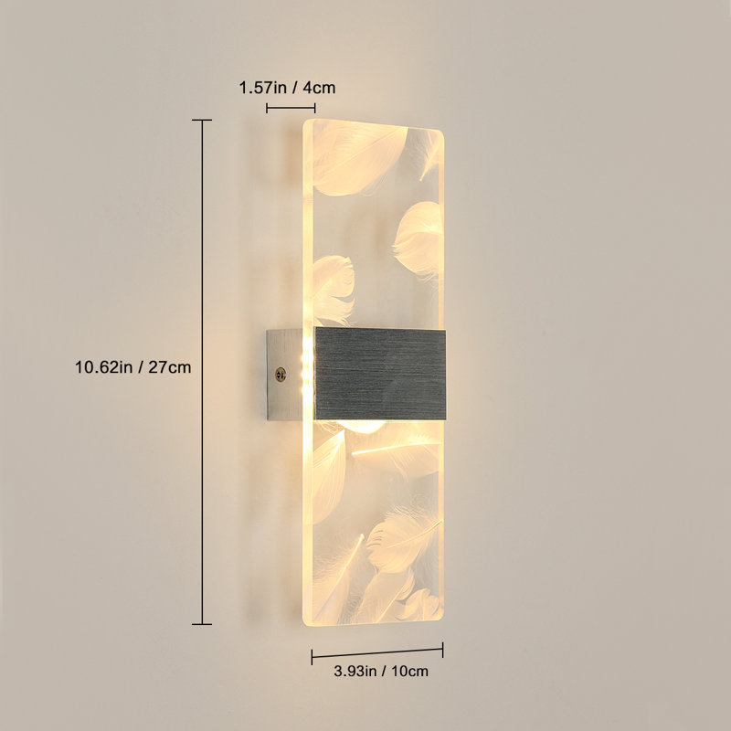 Aluminum LED Flush Mounted Wall Sconce