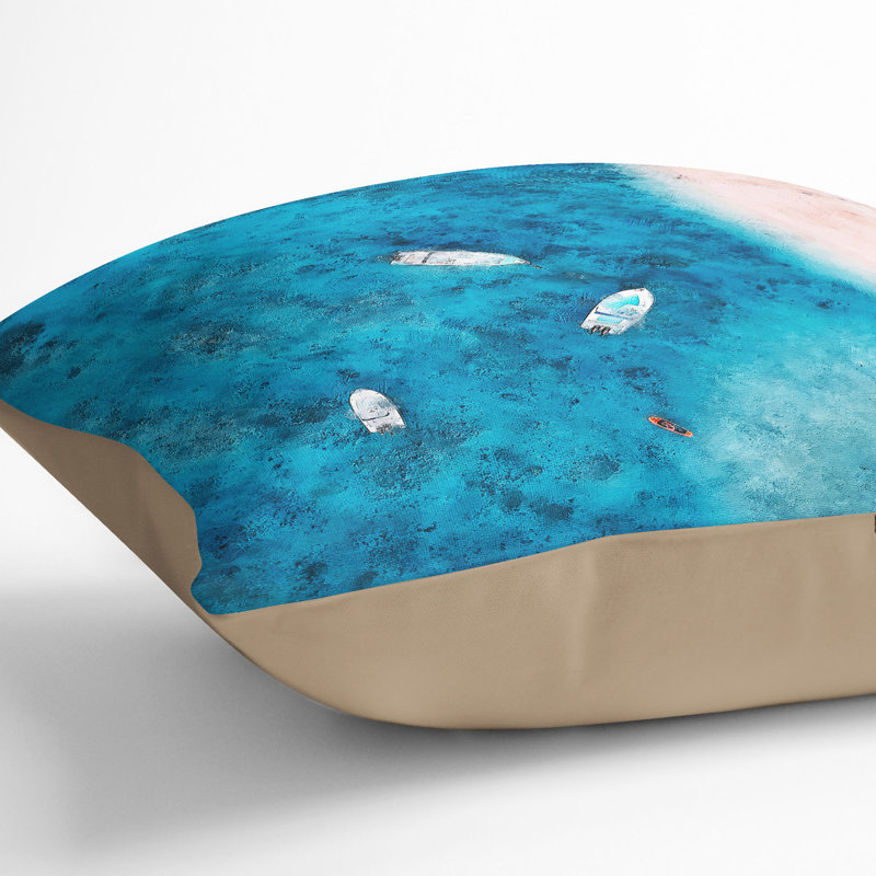 Square Throw Cushion, Stone, 55cm H x 55cm W x 20cm D
