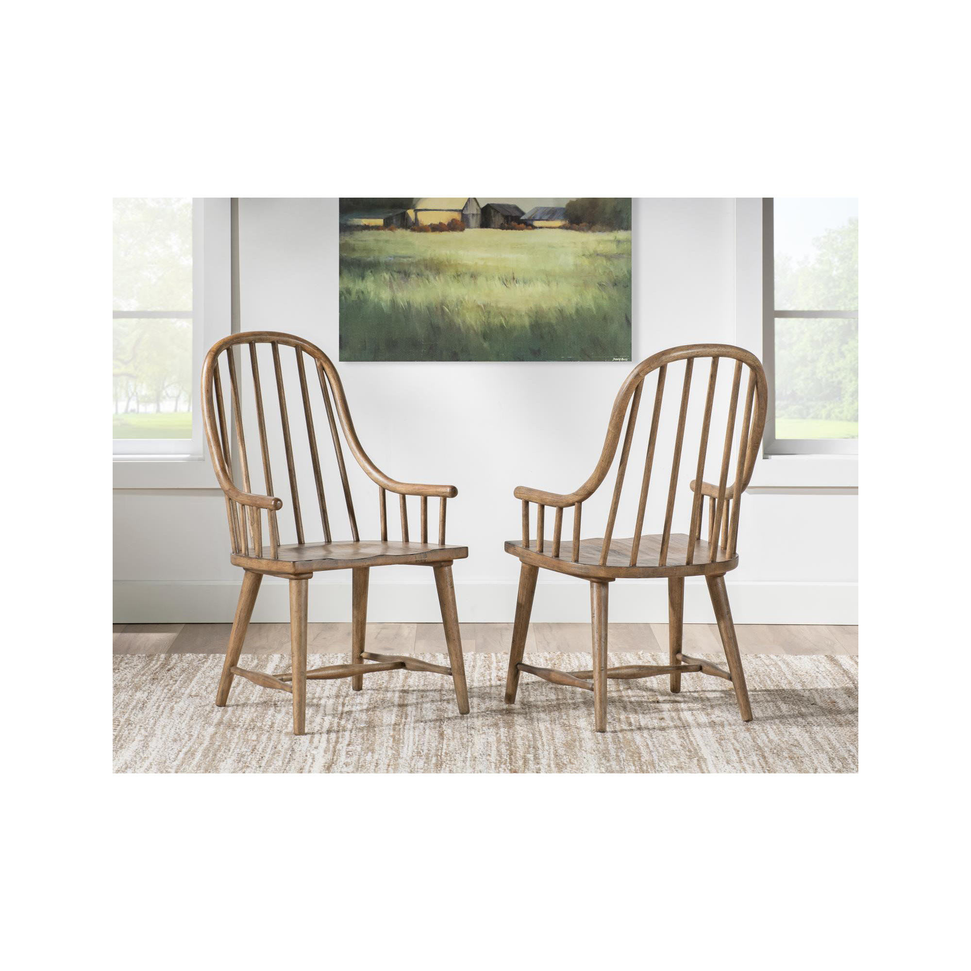 Country Living Windsor Arm Chair 1, Brown