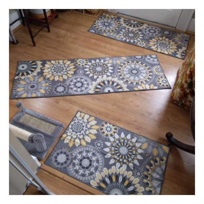 Best-Carpets.co.uk Malaga Heavy Duty Hall Runner Door Mat - Grey, Non-Slip Rubber Backed, Any Length