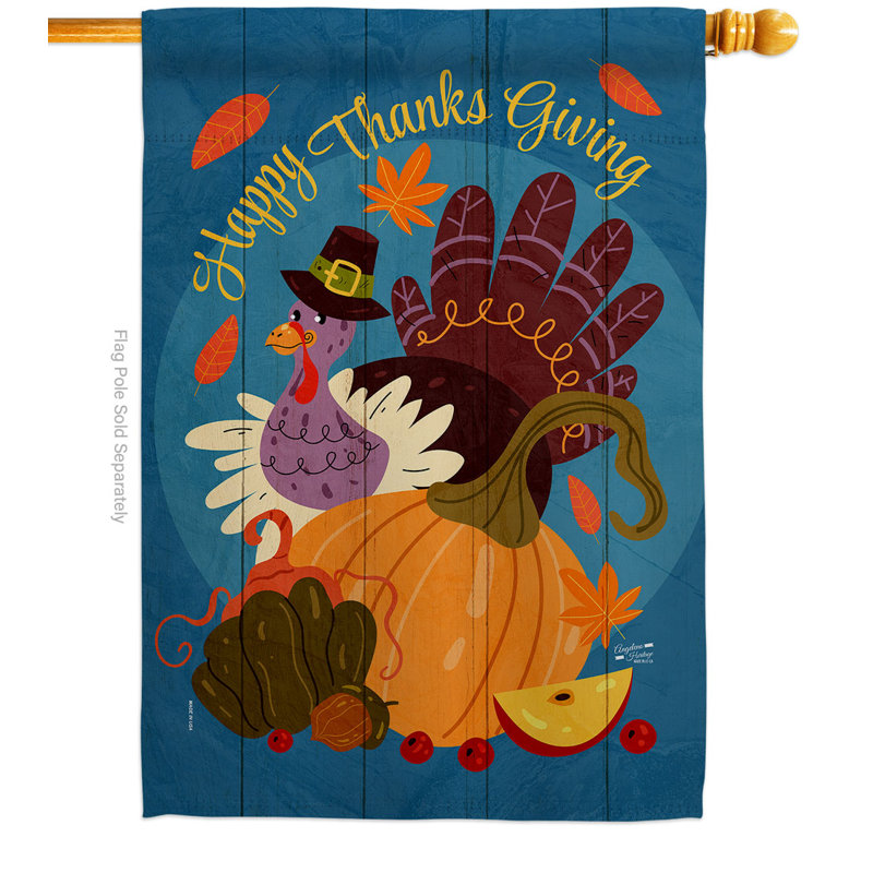 Drapeau de jardin 2 côtés en polyester 18,5 po x 13 po