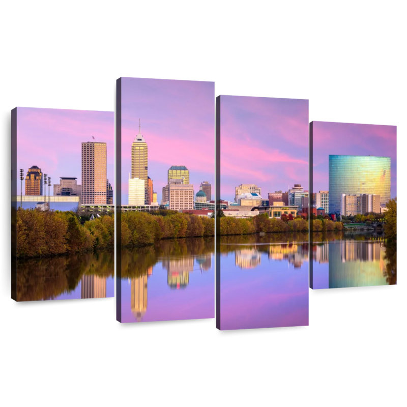 Nicci Indianapolis Skyline Reflection