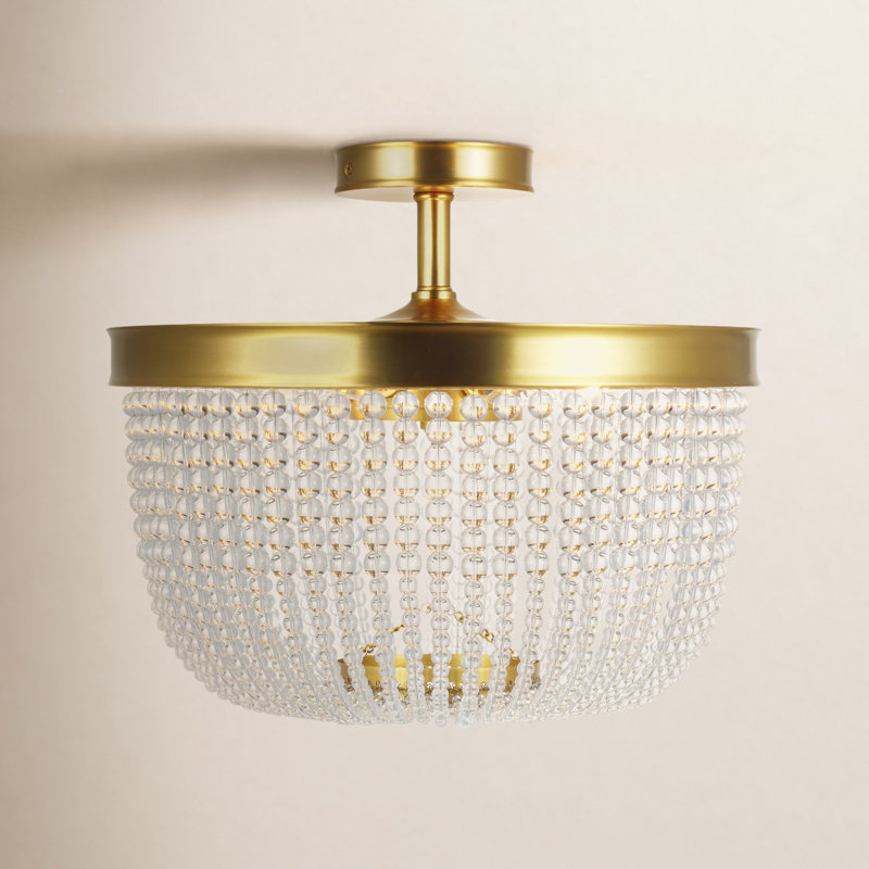 Crystal Semi Flush Mount