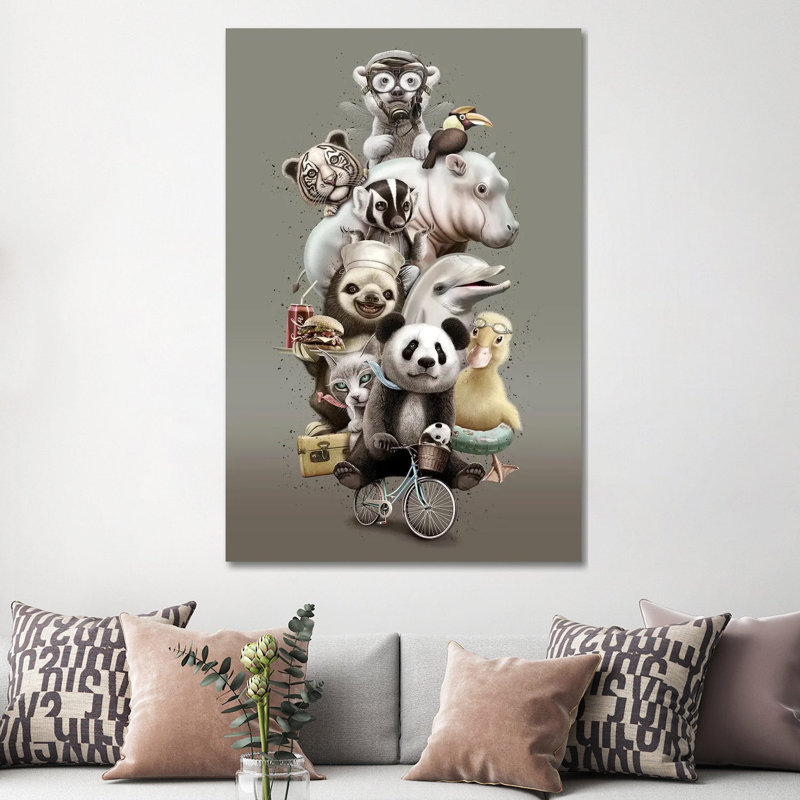 Manama, Bahrain City Skyline by Ayse Deniz Akerman - Wrapped Canvas Print