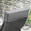 Aalayah Folding Sun Lounger with Soft Padded Cushion for Garden Grey
