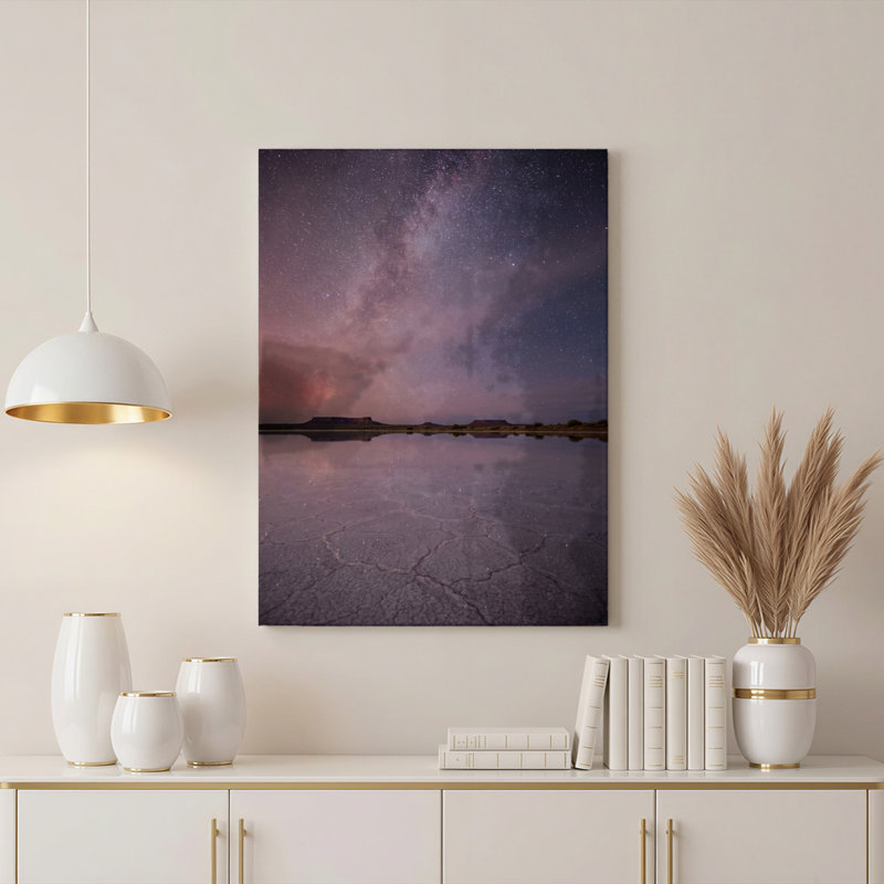 Art mural sur toile Gallery Wrap pour le salon, la chambre à coucher, le bureau ou le vestibule - décoration murale décorative avec ciel étoilé