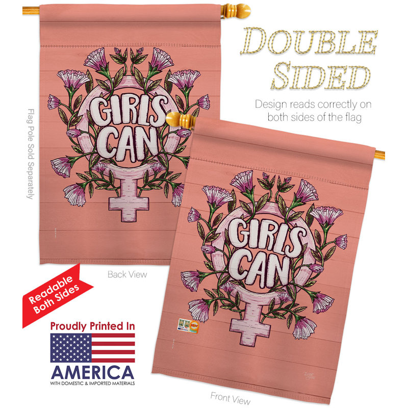 Drapeau de maison en polyester à 2 côtés 40 x 28 po