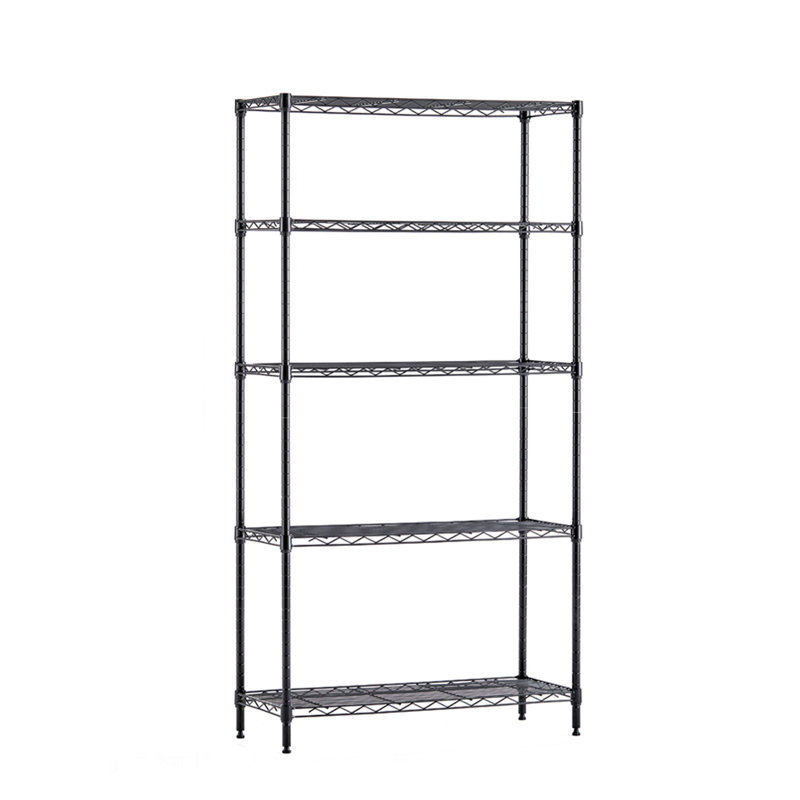 Support de rangement Boudot, H 70,86 po x l 35,70 po x P 14 po, Noir