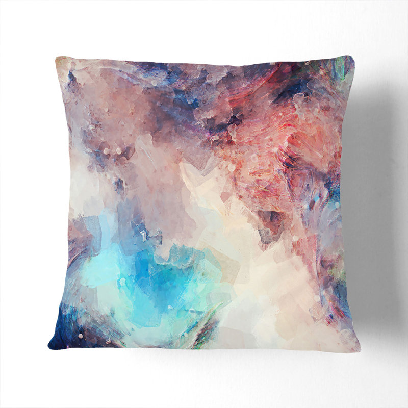 Abstract Square Throw Cushion, 40cm H x 40cm W x 15cm D
