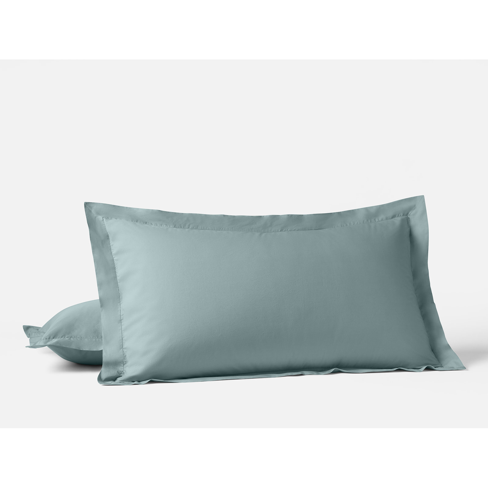 Refined Organic Classic Organic Percale Sham, Pacific Blue, King