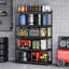 Metal Height -Adjustable Shelving Unit-432237396