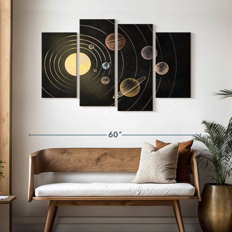 Oberle Solar System Orbit Rings, 32" H x 52" W