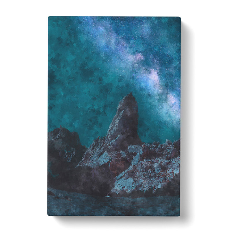 Rocks Beneath The Stars - Wrapped Canvas Painting, 60cm H x 40cm W x 3cm D