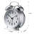 Modern & Contemporary Analogue Metal Quartz Movement / Crystal Tabletop Clock with Alarm-1855203424