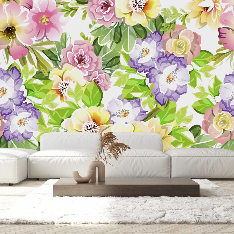Peel & Stick Wall Mural, 10.42' W x 10.42' L