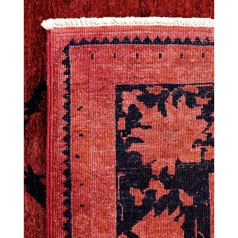 Tapis rouge 6 pi 2 po x 8 pi 9 po One-of-a-Kind Corrah
