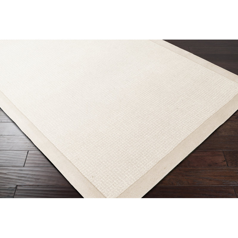 Viveiros Hand-Tufted Wool Cream Area Rug | Farmhouse Style