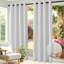 Panneau de rideau simple d'extérieur imperméable avec œillets noir et blanc l 52 po x L 108 po Abba-1955741284-1956072598