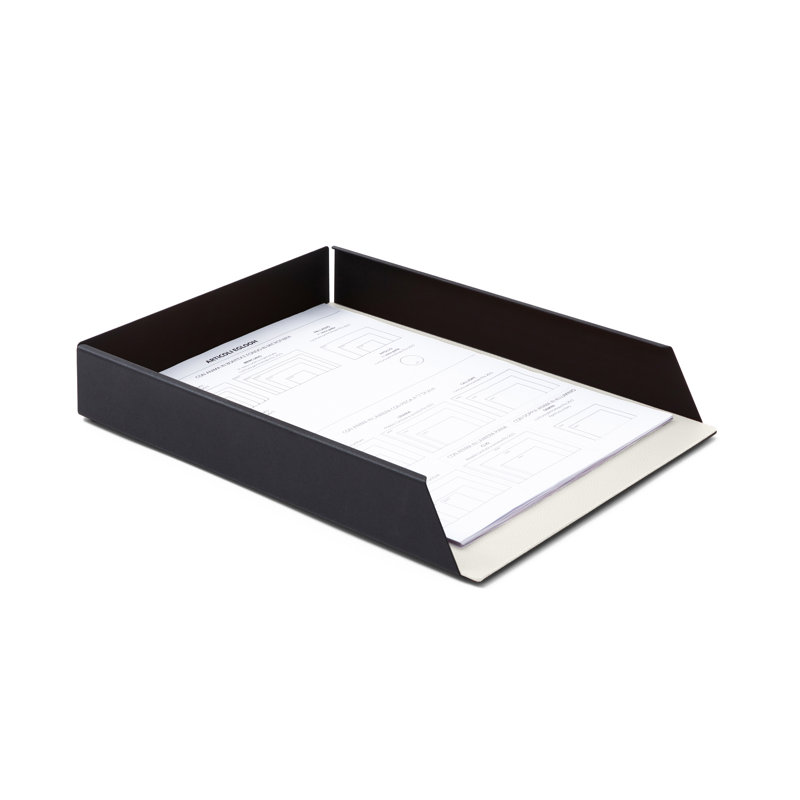 Ambry Metal Paper Organiser, White