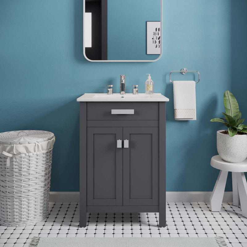 Meuble-lavabo Laguna de Modway, Blanc