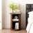 Adalia 17.7" Fluted Round End Table With Tambour Sliding Door-1590705145