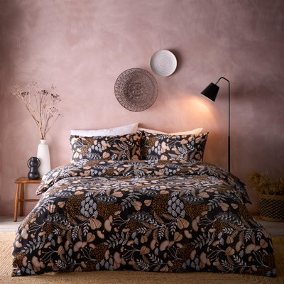 Cotton Blend Floral Duvet Cover Set with Pillowcases