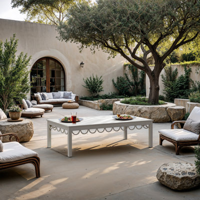 Portofino Aluminum Outdoor Patio Coffee Table