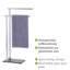 Lava 42 cm L Freestanding Towel Stand