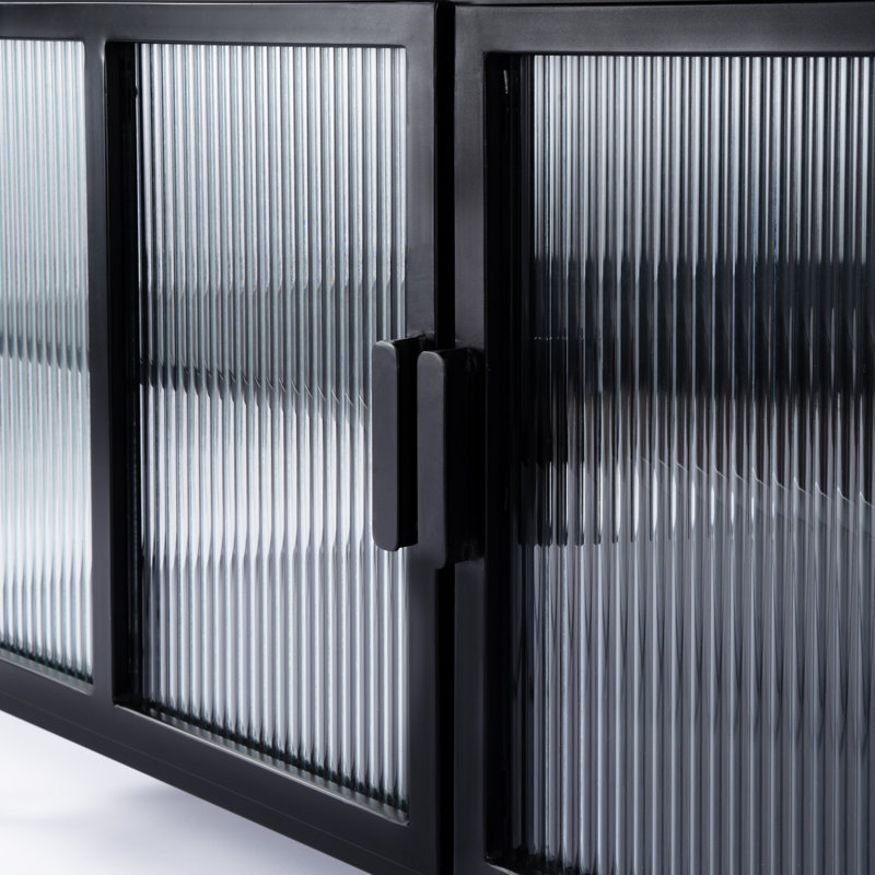 Hoxton Ribbed Glass Tv Stand