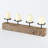 5'' H Solid Wood Tabletop Candelabra