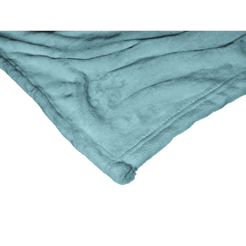 Fairytale Friends Blue Sherpa Throw Blanket