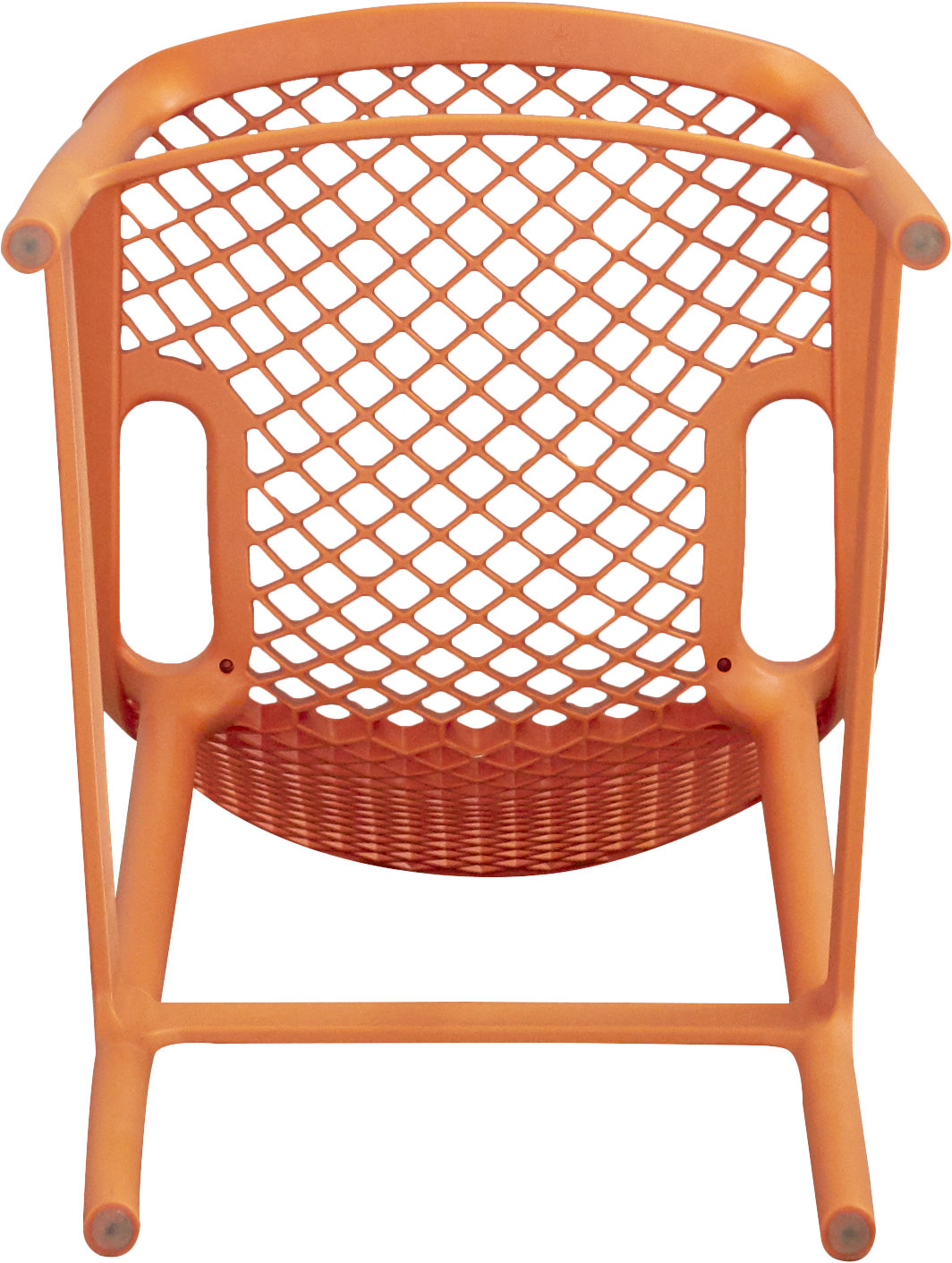 Farrah Patio Bar Stool, Orange, 25.6"