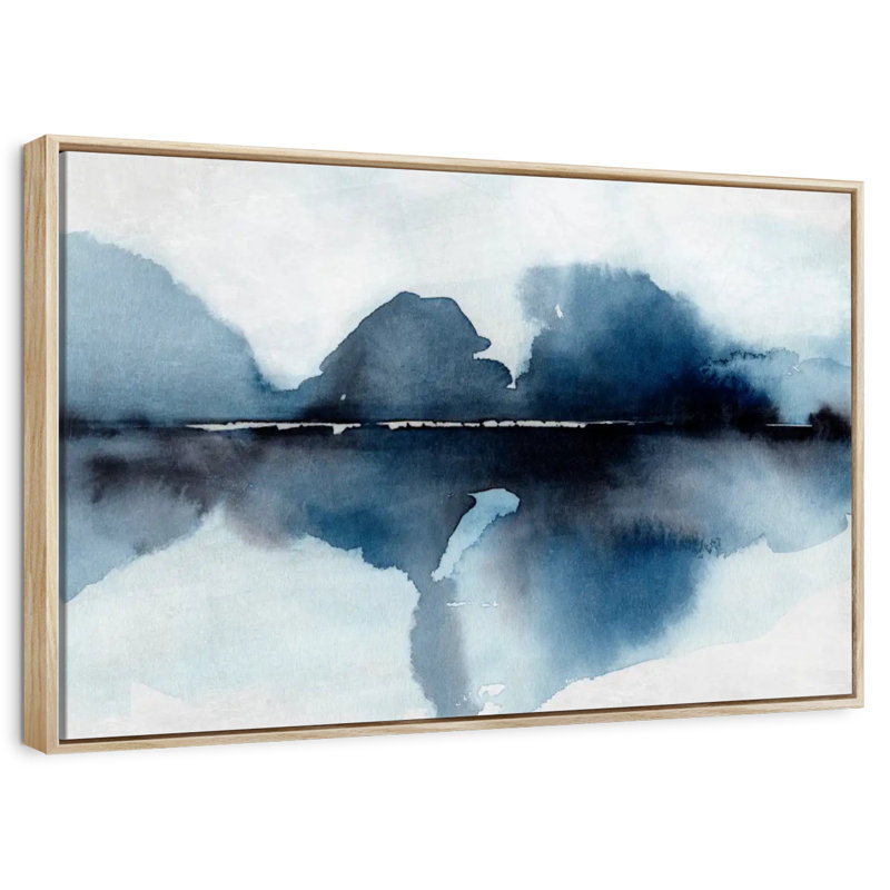 Mystic Horizon I, Floating Frame Natural Wood, 13" X 9"