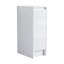 Meuble-lavabo autoportant avec lavabo en résine et deux armoires de rangement
