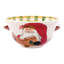 Old St. Nick Handled Medium Bowl with Santa Reading