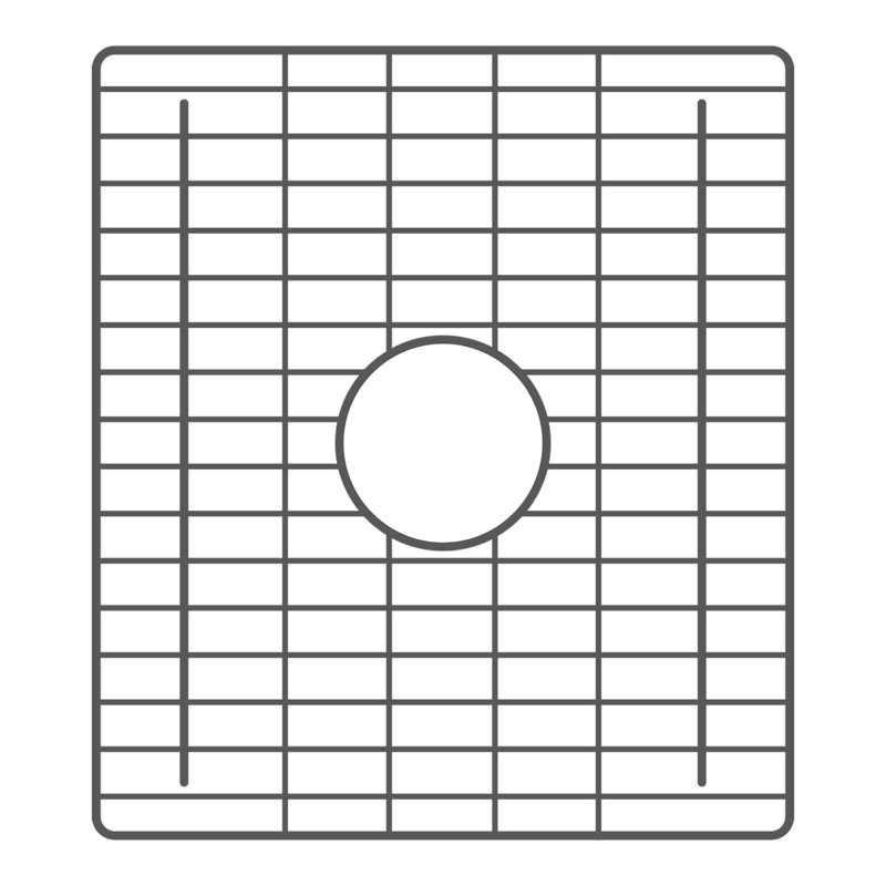 17.25"x15.25" Bottom Grid in Gunmetal PVD, Gunmetal PVD