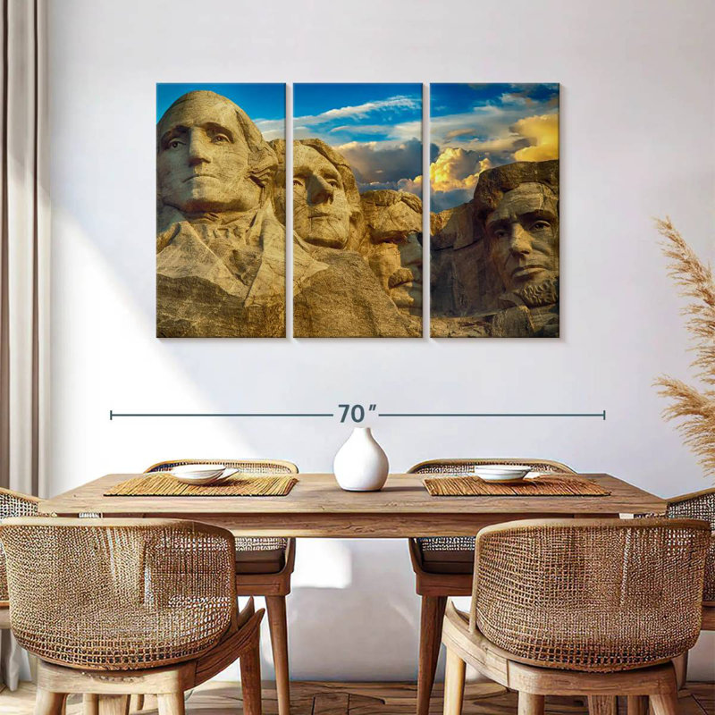 Lilie Iconic Mount Rushmore Monument, 36" H x 57" W