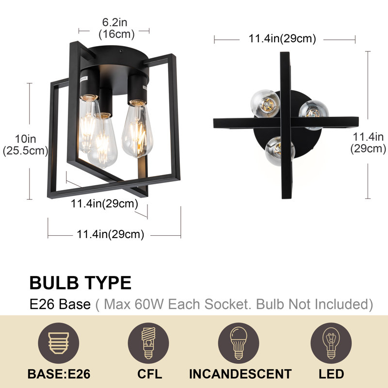 Romang Semi Flush Mount