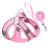 No Pull Dog Harness and Leash Set, Step in Adjustable Dog Harness with Padded Vest for All Weather, Dog Leash with Soft Padded Handle, Easy to Put on Small and Medium Dogs Pure Pink XS