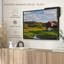Nature «Green Fields Red Barn Wall Art»-101779310
