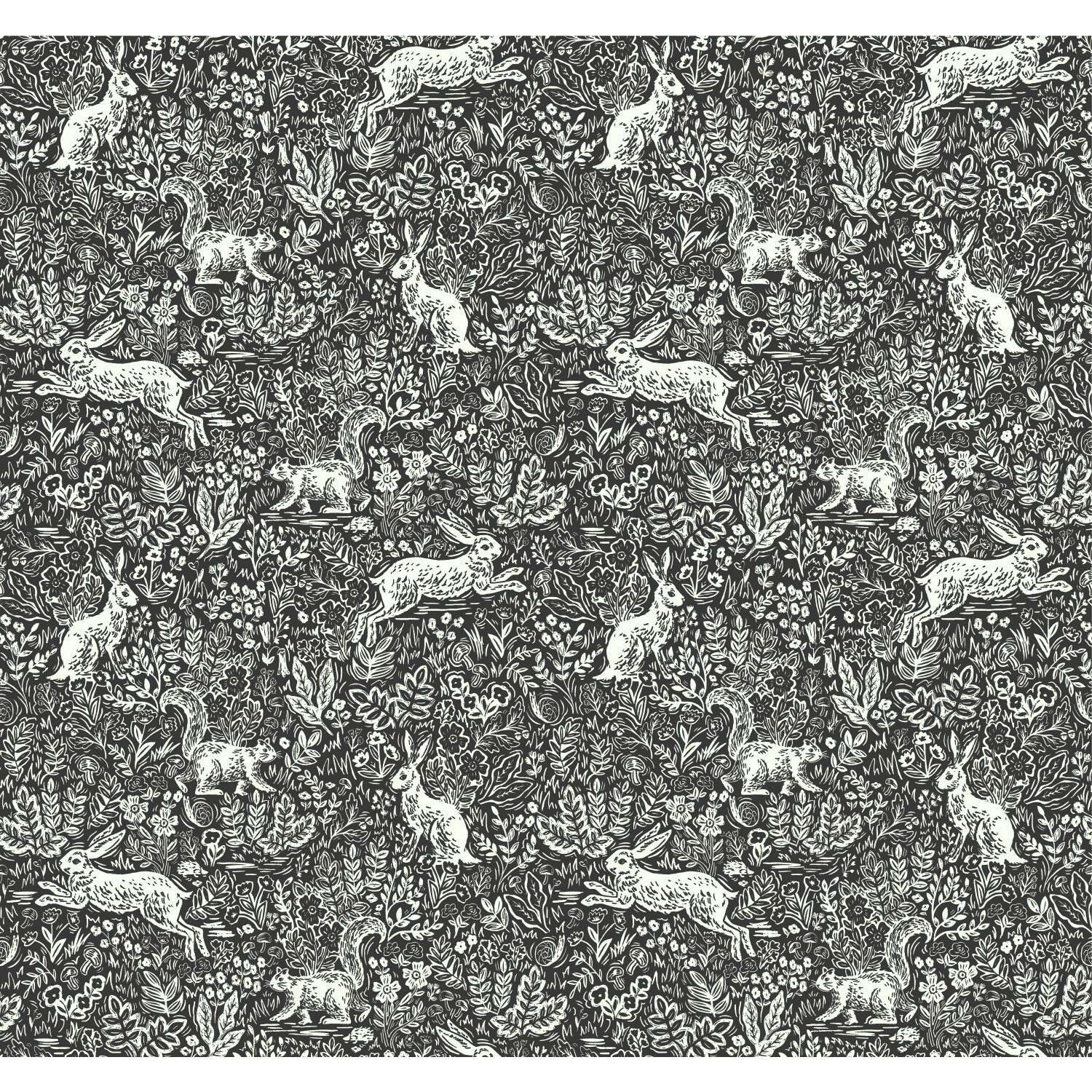 Fable Wallpaper Double Roll, Black/White