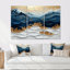 Blue Waves Heights Golden Coastal I - Ensemble de décoration murale bord de mer