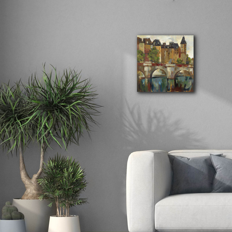 «Paris Late Summer 2» par Silvia Vassileva, art mural sur toile, H 18 po x l 18 po