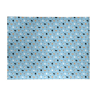 Tapis de chat bleu area