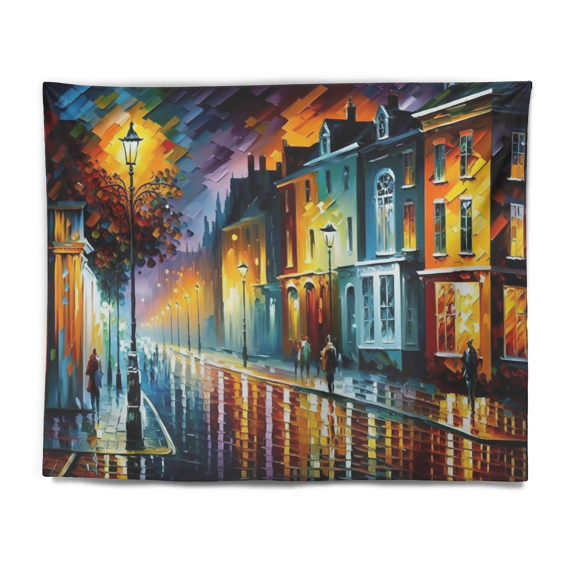 Tapisserie en polyester coloré City Vibrant Radiant II, H 32 po x l 39 po